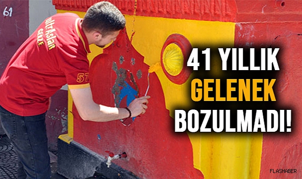 O ÇEŞME BU SENE DE SARI-KIRMIZI!