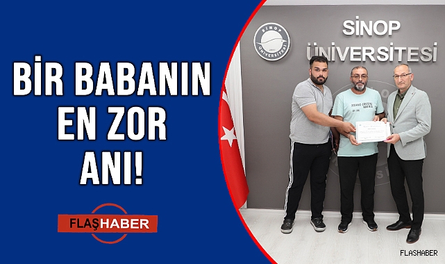 ÖLEN OĞLUNUN DİPLOMASINI ALDI!