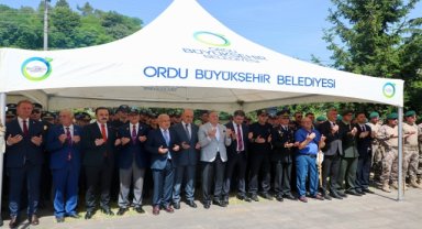 Ordu'da bayram öncesi şehitlerin mezarları ziyaret edildi