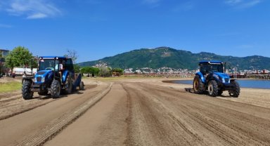 Ordu'da plajlar sezon için hazırlanıyor
