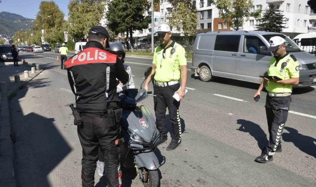 Ordu'da bir haftada 15 binden fazla araç denetlendi