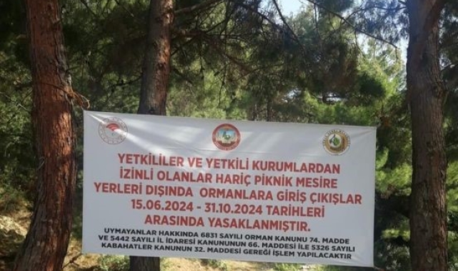 Osmaniye'de ormanlık alanlara girişler yasaklandı