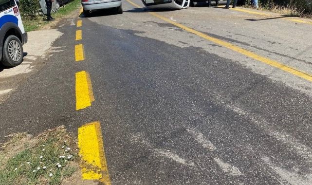 Sakarya'da kamyonet takla attı: 1 yaralı