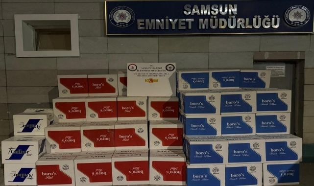 Samsun'da 1 milyon 80 bin makaron ele geçirildi