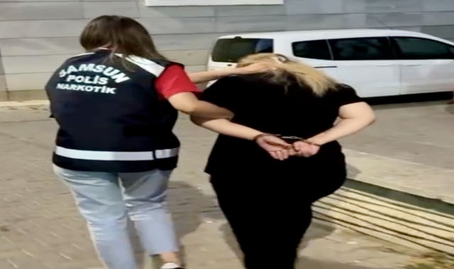 Samsun'da 10 yıl 10 ay kesinleşmiş hapis cezası bulunan kadın yakalandı