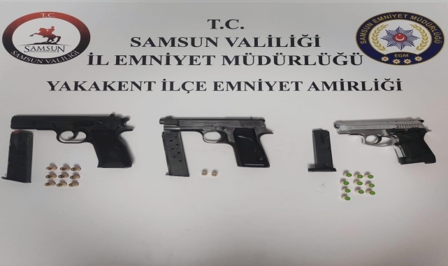 Samsun'da düğünde havaya ateş açan 3 zanlı yakalandı