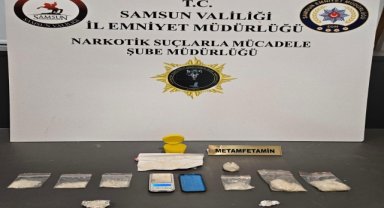 Samsun'da uyuşturucu operasyonunda 2 kişi yakalandı