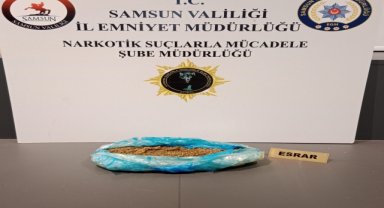 Samsun'da üzerinde uyuşturucu bulunan zanlı gözaltına alındı