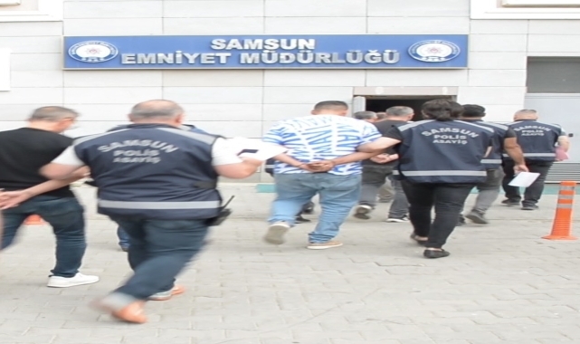 Samsun merkezli "change araç" operasyonunda 30 zanlı yakalandı
