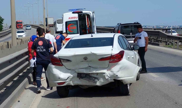 Samsun'da zincirleme kaza: 2 yaralı
