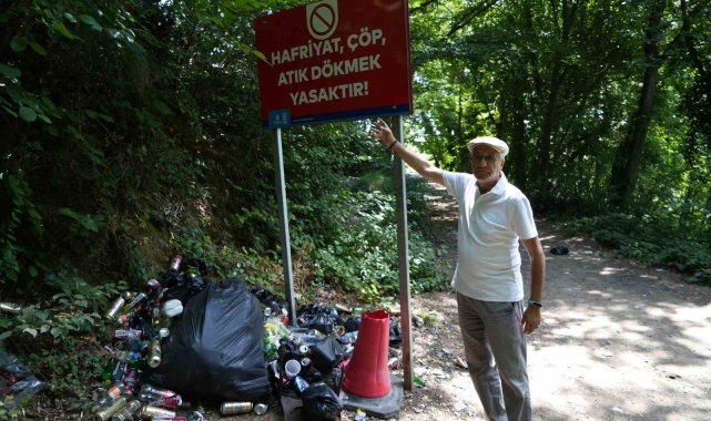 Sarıyer ormanları ve sahilleri çöplüğe döndü