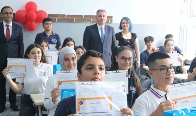 Şehidin adının verildiği okulda karne töreni gerçekleşti