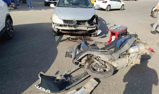 Siirt'te otomobilin çarptığı motosiklet sürücüsü yaralandı