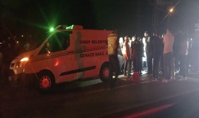 Sinop'ta traktörün römorkundan yola düşen kişi aracın çarpması sonucu öldü