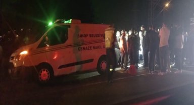 Sinop'ta traktörün römorkundan yola düşen kişi aracın çarpması sonucu öldü