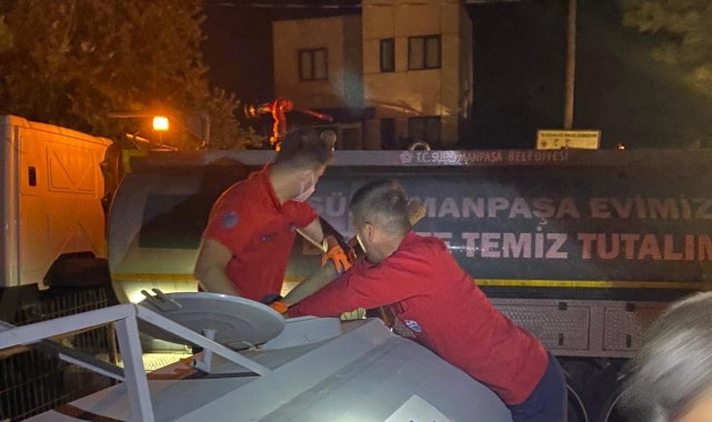Süleymanpaşa Belediyesi'nden Çanakkale yangınlarına müdahalede destek oldu