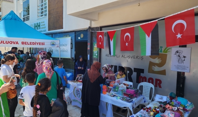 Suluova'da Gazze yararına kermes düzenlendi