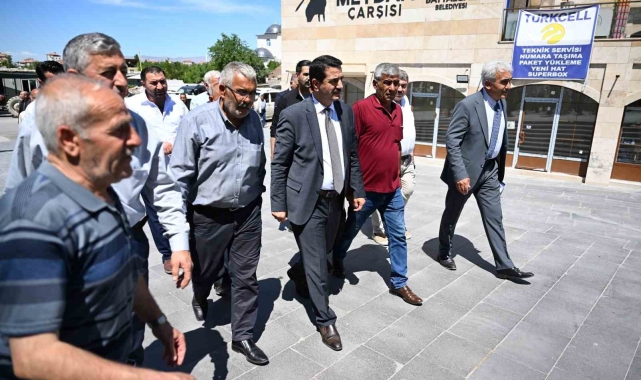 Taşkın, Eskimalatya'da esnaflarla bir araya geldi