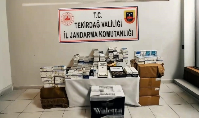 Tekirdağ'da kaçak tütün operasyonu: Binlerce paket ele geçirildi