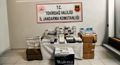 Tekirdağ'da kaçak tütün operasyonu: Binlerce paket ele geçirildi
