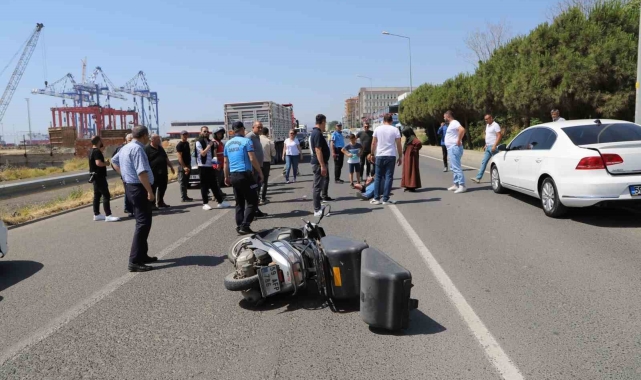 Tekirdağ'da motosiklet kazası: 2 yaralı