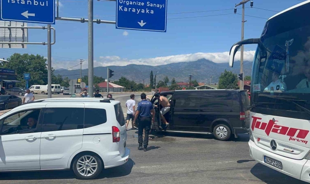 Tokat'ta yol verme kavgası