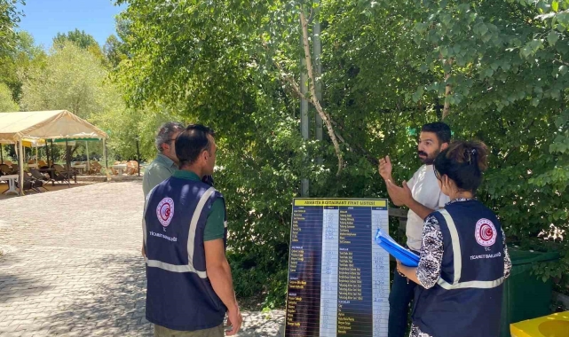Tunceli'de, kurallara uymayan işletmelere ceza kesildi