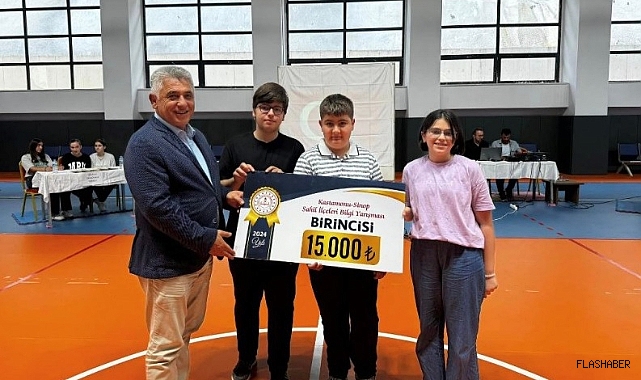 TÜRKELİ ORTAOKULLARINDAN BİLGİ YARIŞMASINDA ÇİFTE ZAFER!