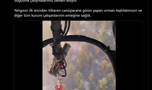 Uşak'ta tarım arazisinde ve ormanlık alanda etkili olan yangın kontrol altına alındı