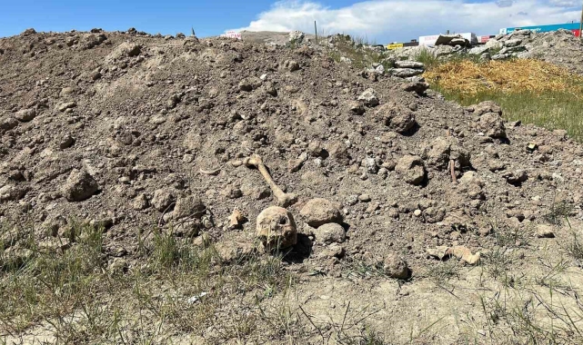 Van'da hafriyat atıkları arasında insan kemikleri bulundu