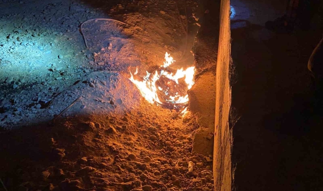 Yangınla birlikte kablo hırsızlığı ortaya çıktı