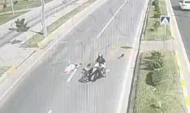 Yaya geçidinde motosikletin çarptığı yaya yaşam mücadelesini kaybetti
