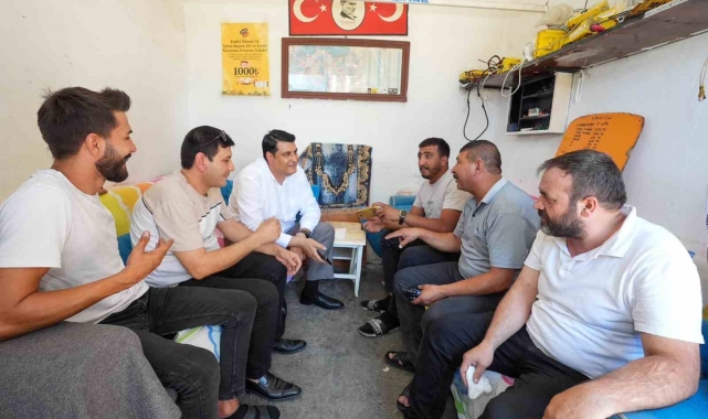 Yılmaz'dan esnafa ziyaret