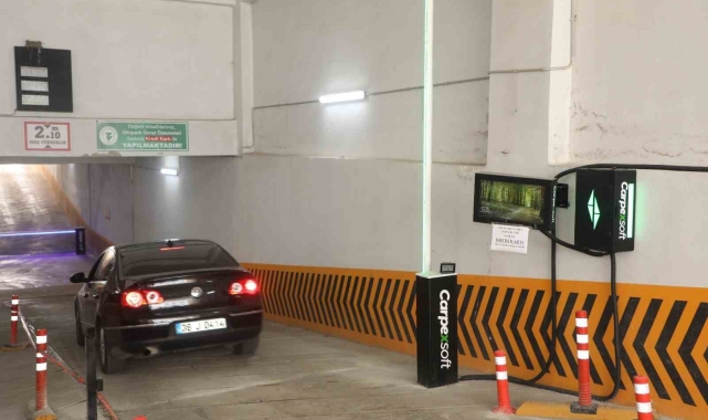 Yozgat Belediyesi kapalı otoparkında yeni sistem devreye girdi