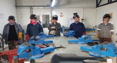Zonguldak'ta eğitim alan kadınlar kaynak ustası olarak istihdam edilecek