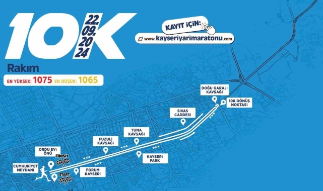 4'üncü Uluslararası Kayseri Yarı Maratonu kayıtları sürüyor