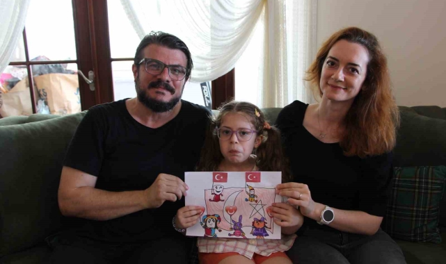 6 yaşındaki Meryem'in resim yeteneği ressamlara taş çıkartıyor