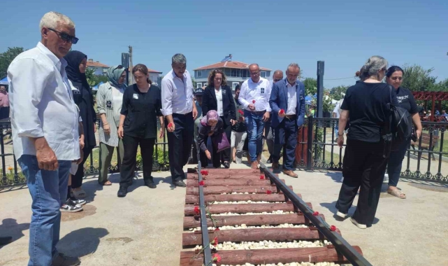 8 Temmuz tren kazasında hayatını kaybedenler Uzunköprü'de anıldı