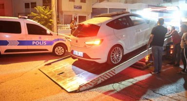 Abart egzozlu aracı trafikten men edilse de zevkinden vazgeçmedi