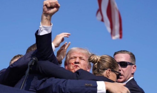 ABD eski başkanı Trump'a mitingde konuşma yaptığı sırada suikast girişimi