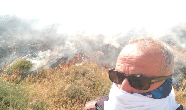 Adilcevaz'da korkutucu yangın