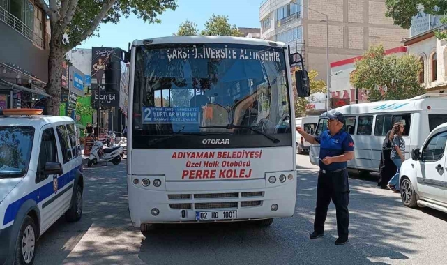 Adıyaman'da toplu taşıma araçlarında klima ve temizlik denetimi