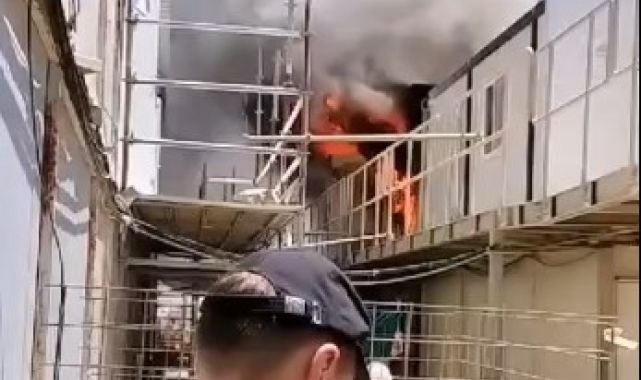 Akkuyu NGS'deki konteynerde yangın çıktı