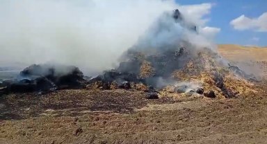 Alaca'da korkutan yangın