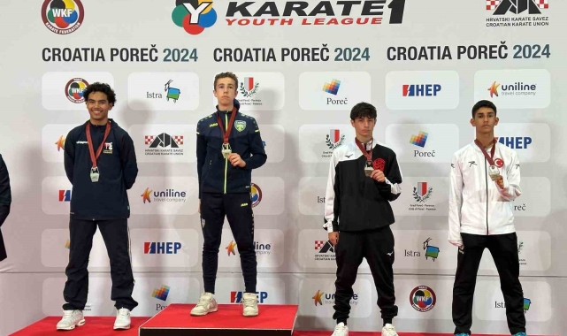 Aliağalı sporcu Demhat Göktaş karatede dünya üçüncüsü oldu