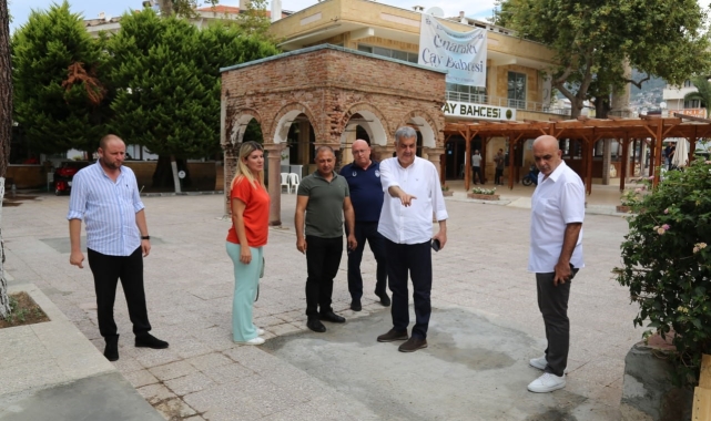 Altınoluk'un tarihi Çınaraltı Çay Bahçesi yeniden açılıyor