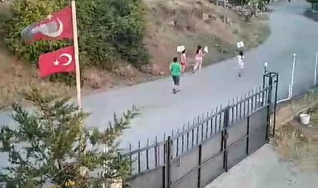 Amasya'da köyde yaşayan çocuklardan "Park isteriz" eylemi