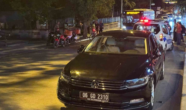 Ankara'da resmi plakalı araç motokurye ile çarpıştı: 1 yaralı