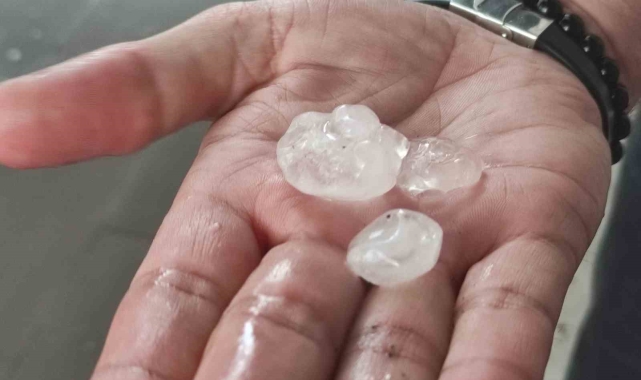 Ardahan'da sağanak ve dolu etkili oldu