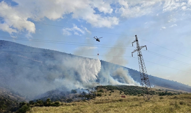 Arnavutluk'un güneyinde orman yangınları